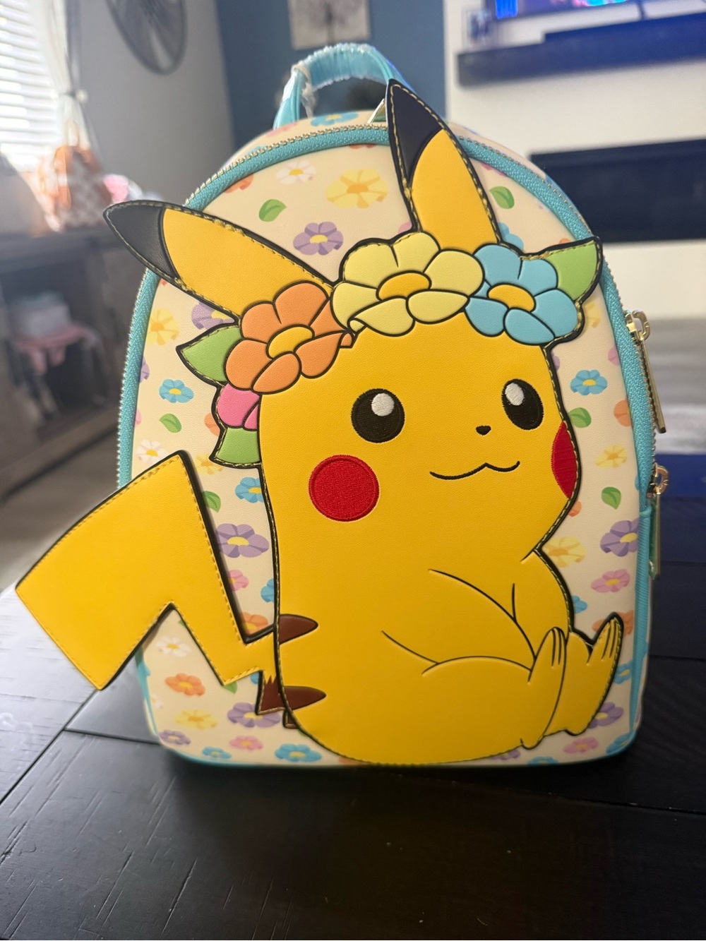 NWT Pikachu Floral Yellow Loungefly Mini Backpack